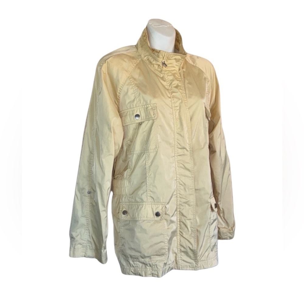 CHICO’s ZENERGY jacket, Women's 16, Butter Yellow Windbreaker, Zip pockets